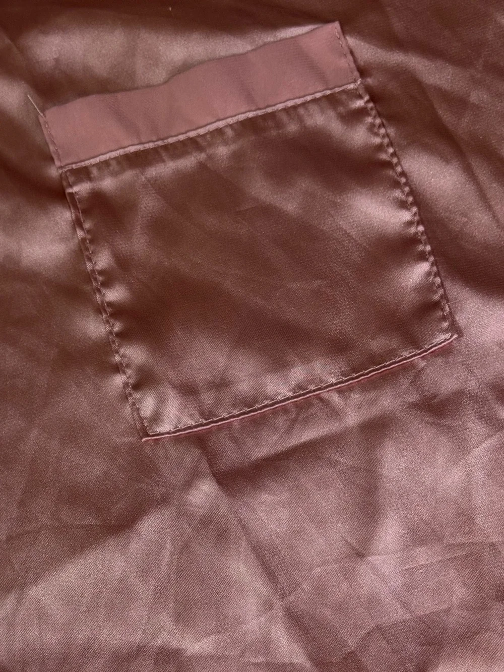 Satin Blush Pink Short Pajama Set - Women Intimates & Sleepwear Sz M